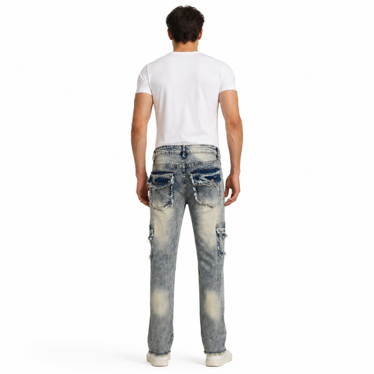 HME Men’s Core Mid Wash Straight-Leg Jeans