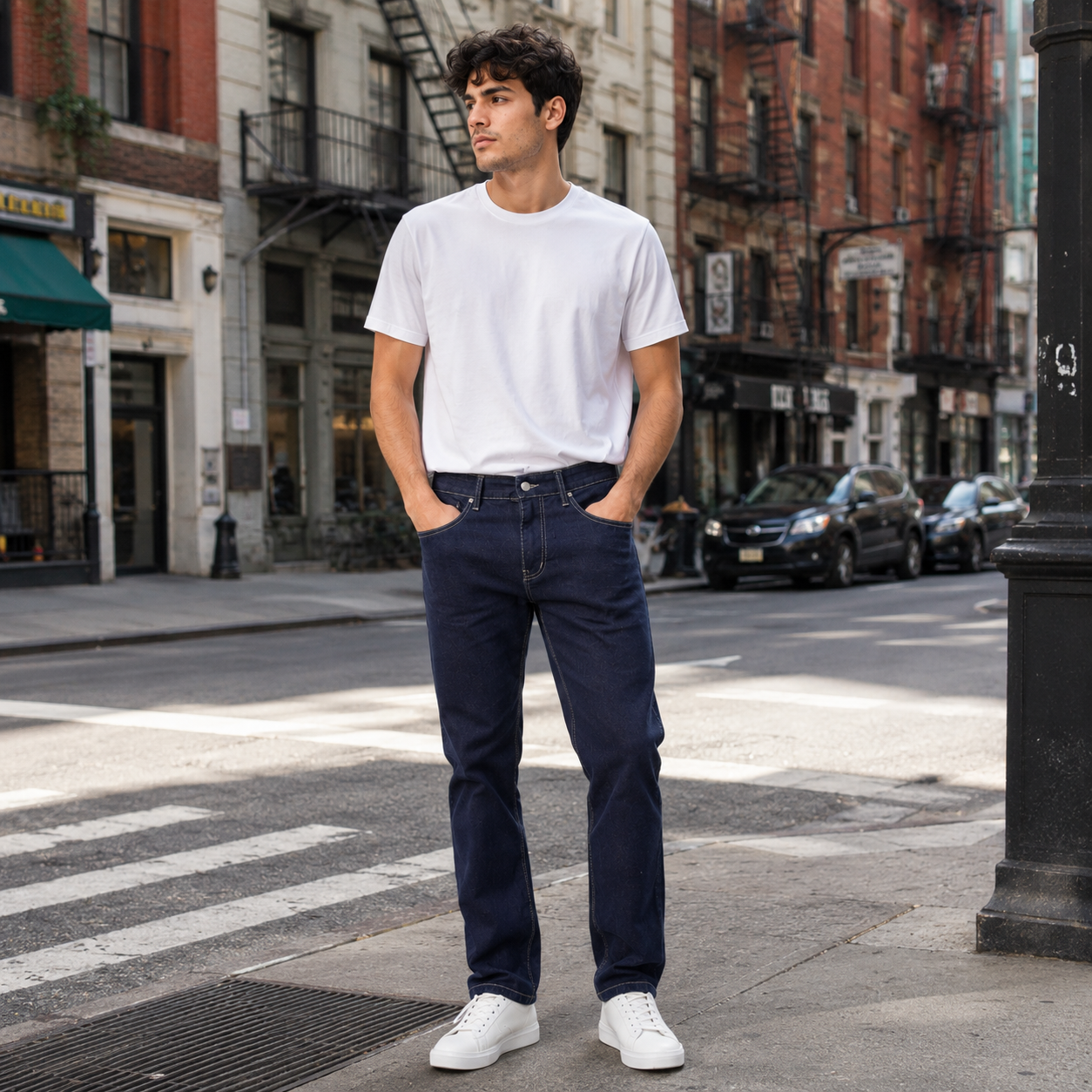 HME Men’s Indigo Straight-Leg Jeans