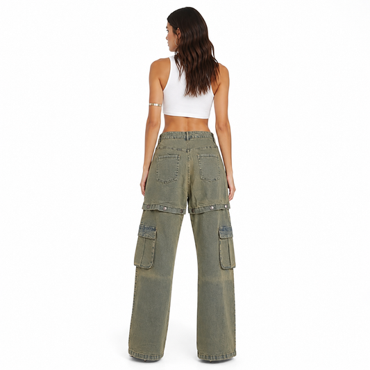 HME Women’s Tan High-Rise Jeans