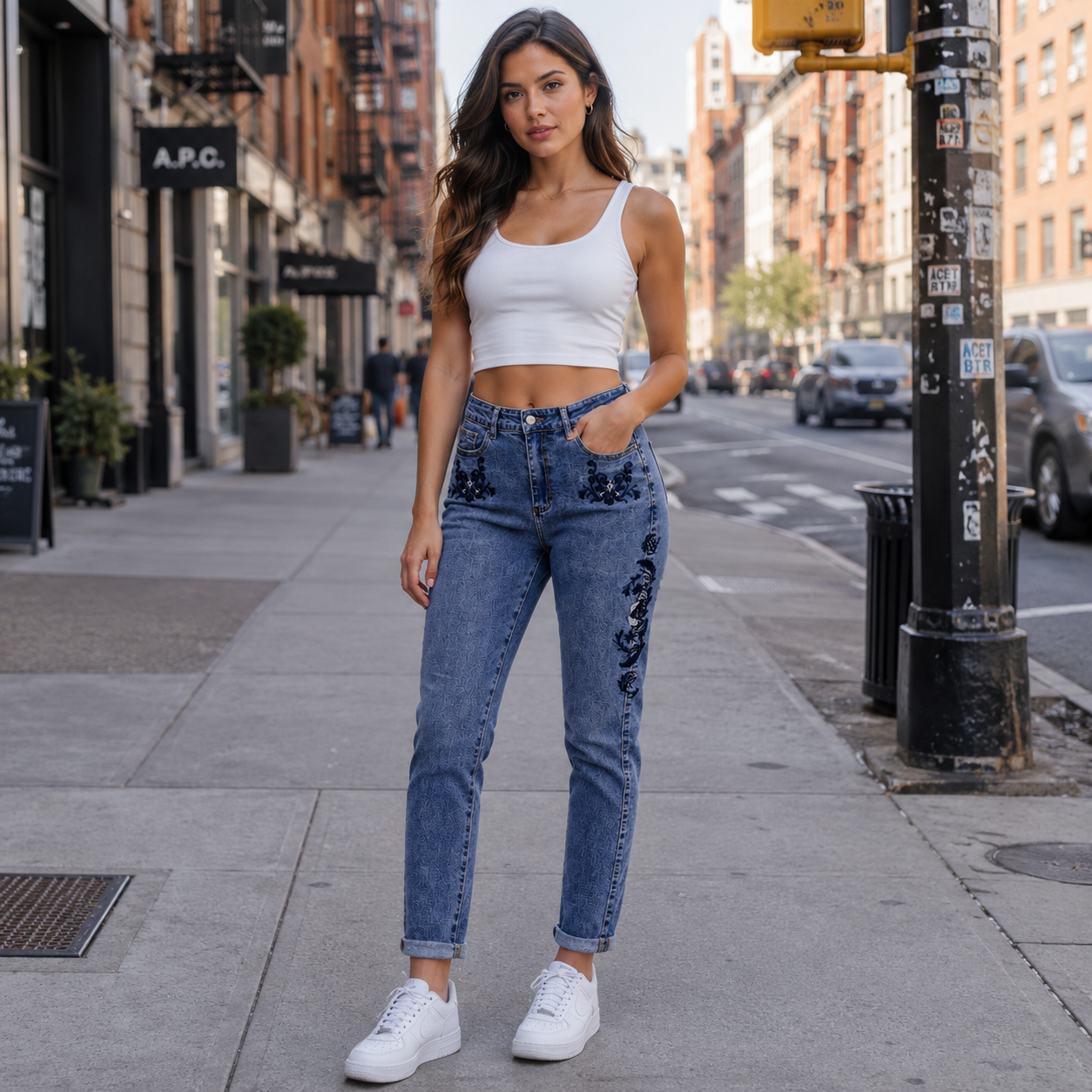 HME Women’s Everyday Mid Wash High-Rise Jeans