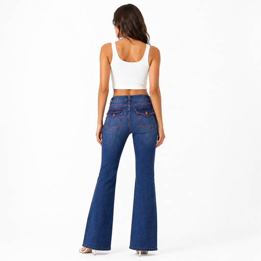 HME Women’s Pro Mid Wash High-Rise Jeans Premium