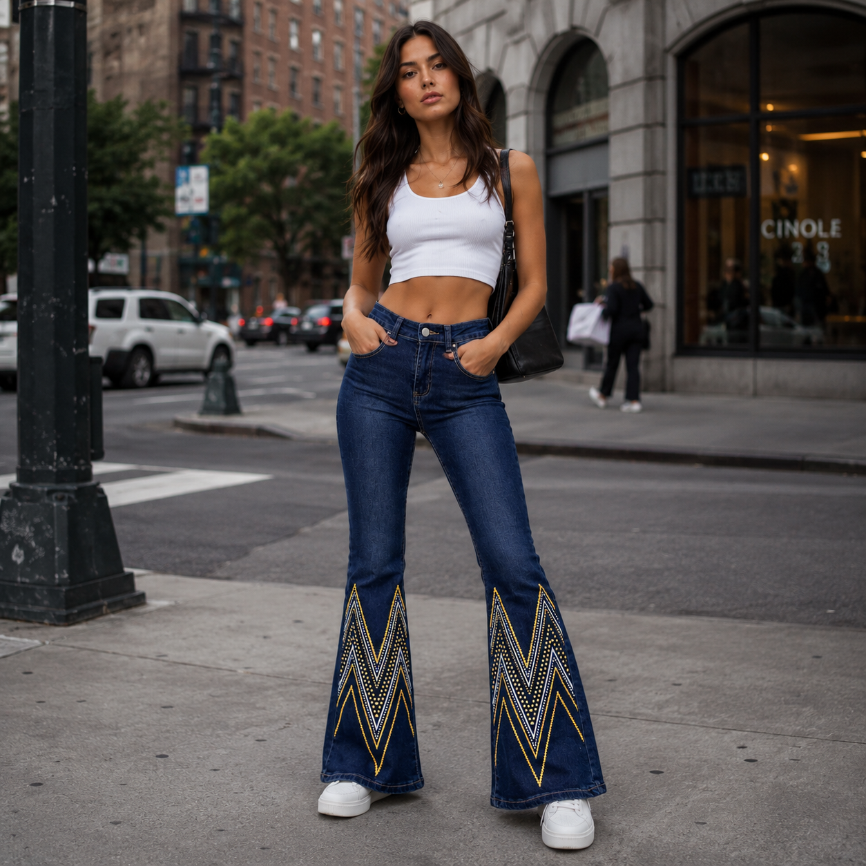 HME Women’s Brown High-Rise Jeans