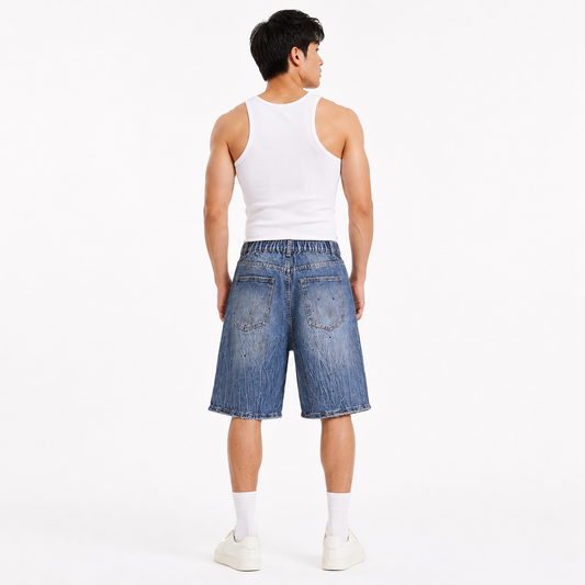 HME Men’s Premium Grey Denim Shorts