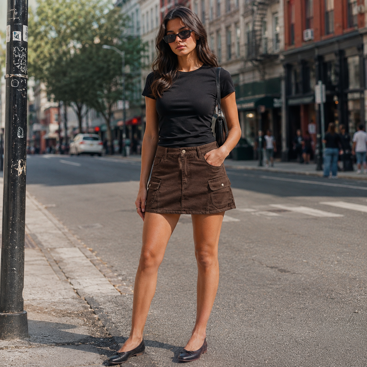 HME Women’s Classic Brown Denim Shorts