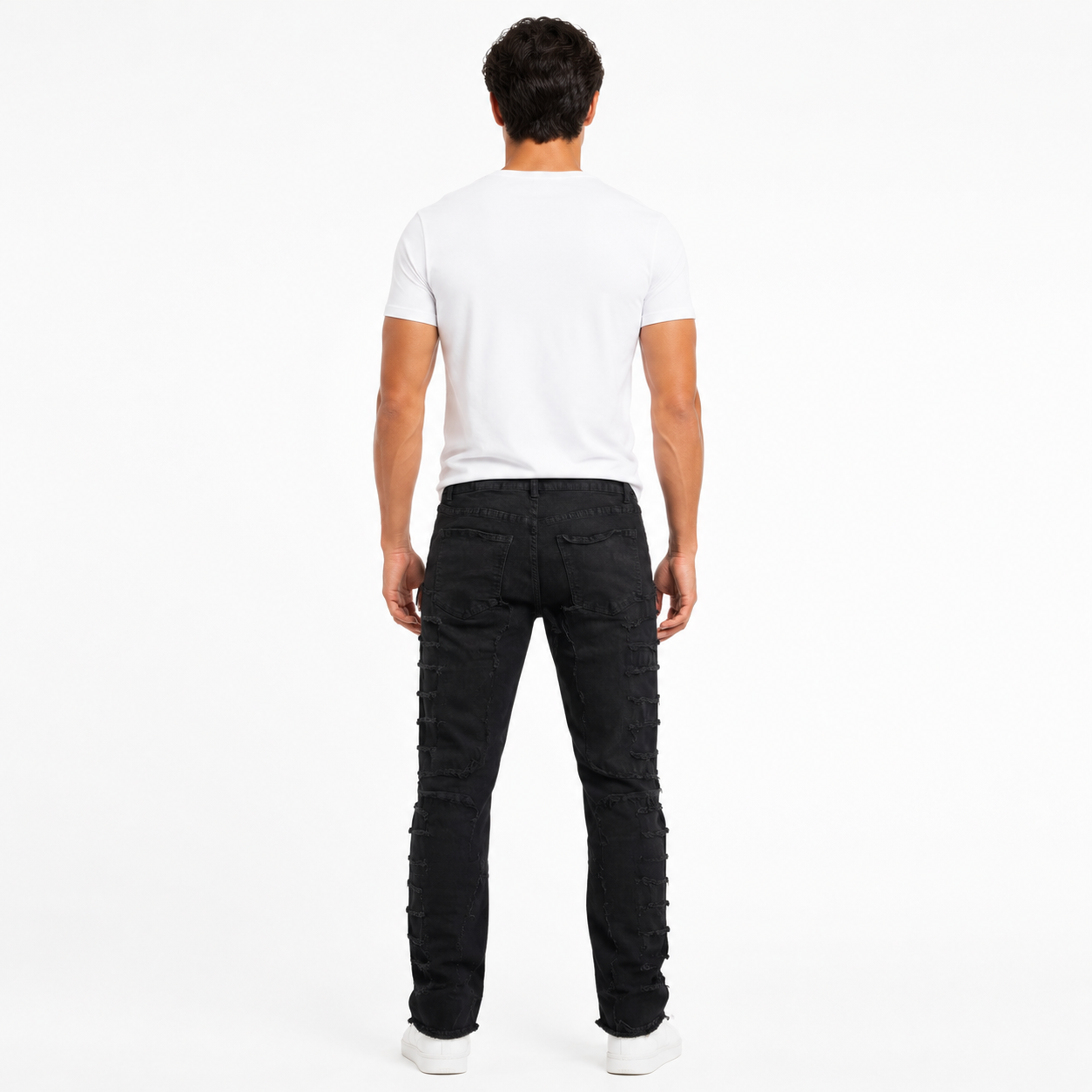 HME Men’s Black Slim-Straight Jeans