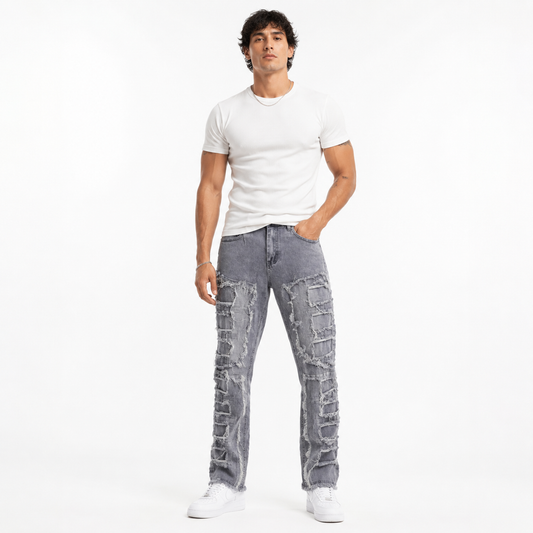 HME Men’s Elite Light Wash Straight-Leg Jeans