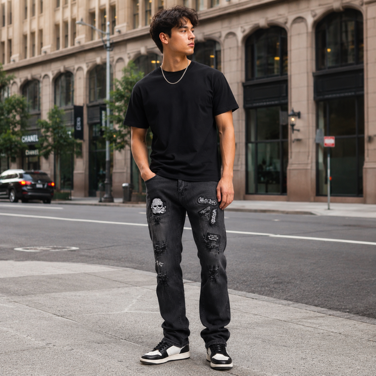 HME Men’s Everyday Black Straight-Leg Jeans