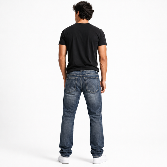 HME Men’s Core Dark Wash Straight-Leg Jeans