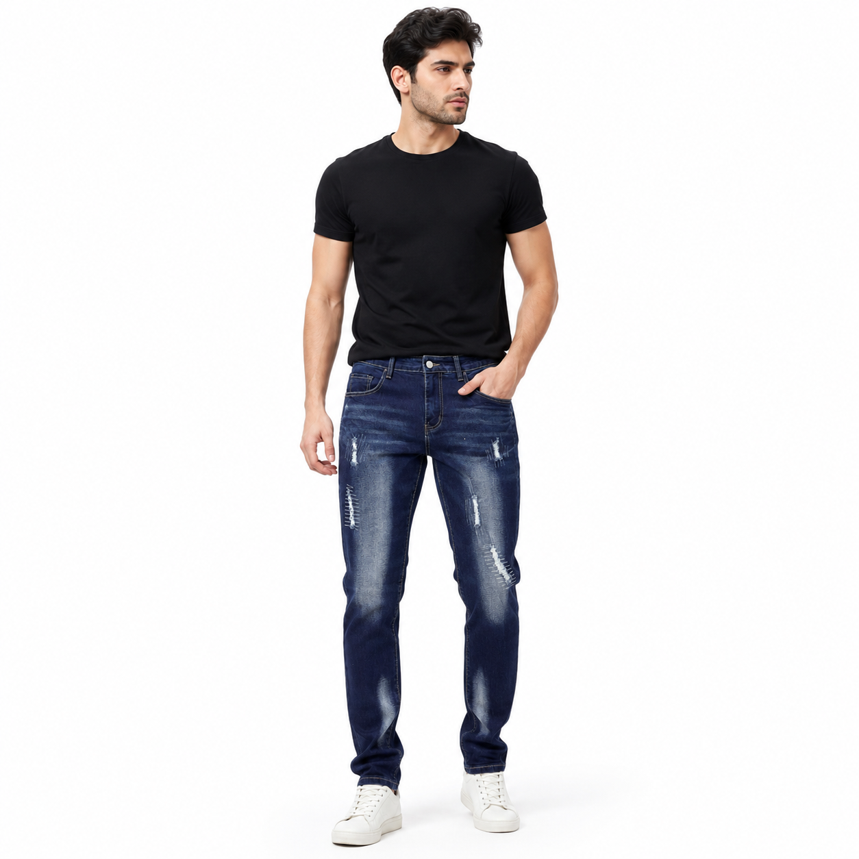 HME Men’s Studio Dark Wash Straight-Leg Jeans