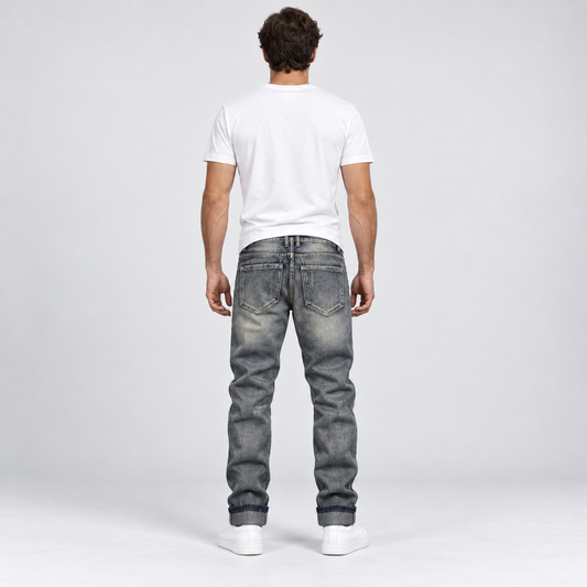 HME Men’s Select Mid Wash Cargo Jeans