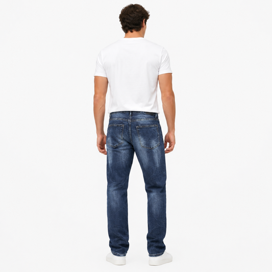 HME Men’s Modern Dark Wash Straight-Leg Jeans