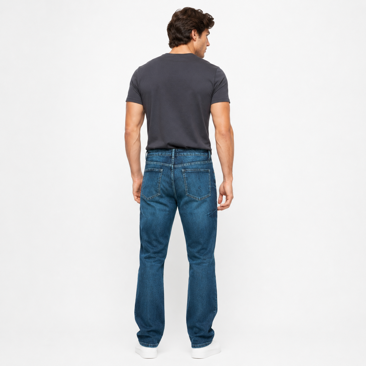 HME Men’s Core Mid Wash Straight-Leg Jeans