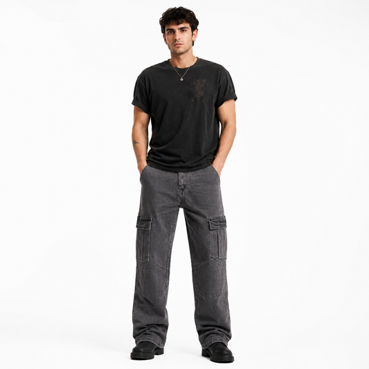HME Men’s Standard Grey Cargo Jeans