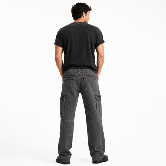 HME Men’s Standard Grey Cargo Jeans