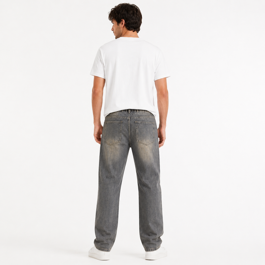 HME Men’s Grey Relaxed Jeans