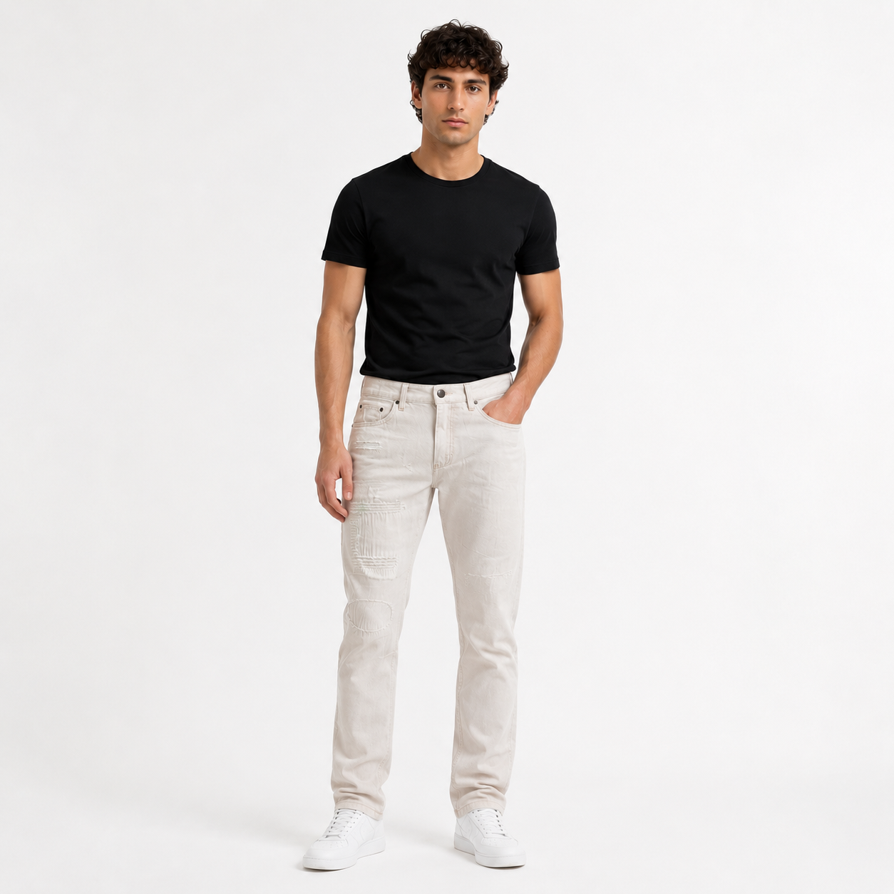 HME Men’s Rust Straight-Leg Jeans
