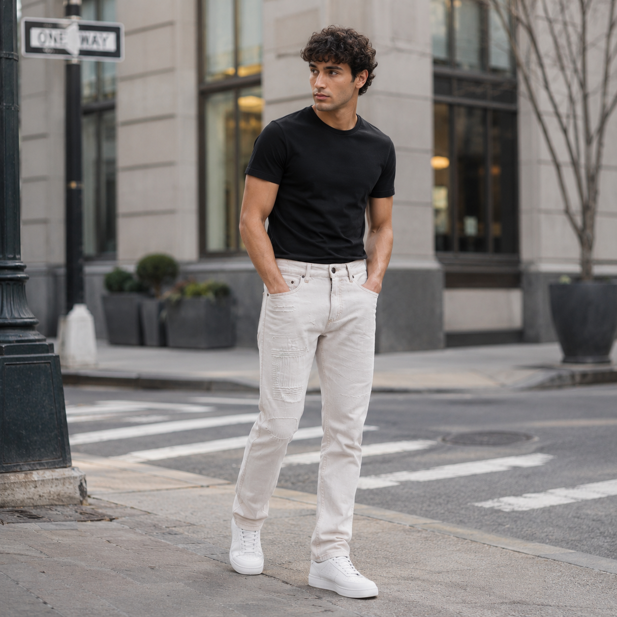 HME Men’s Rust Straight-Leg Jeans