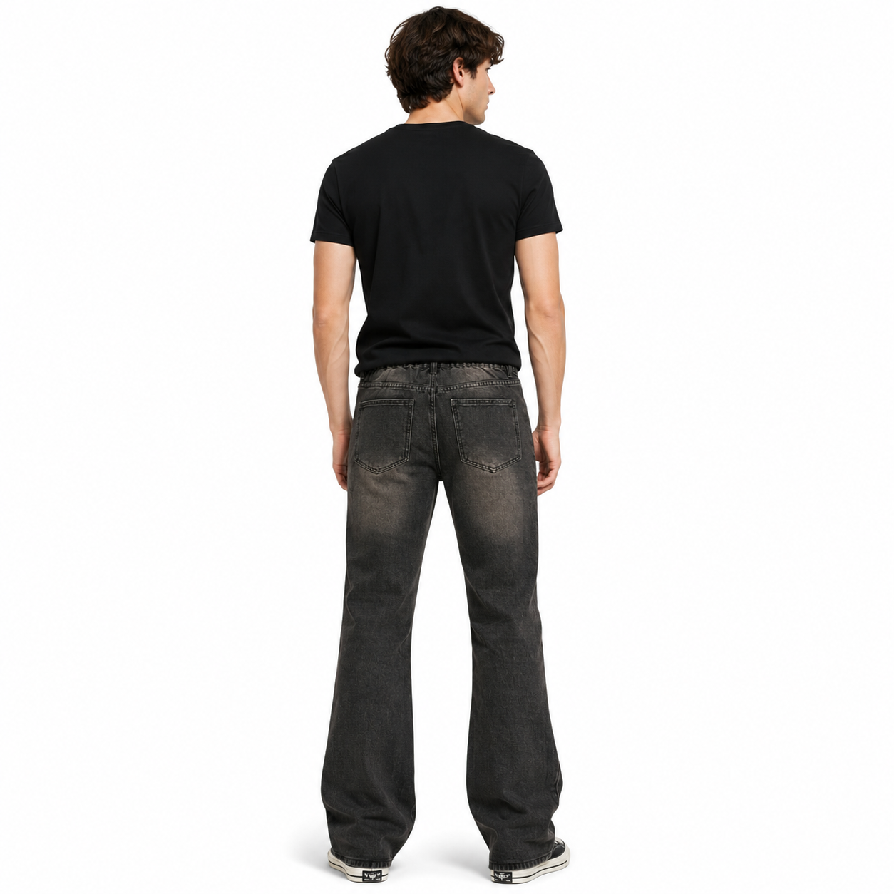 HME Men’s Black Flare Jeans