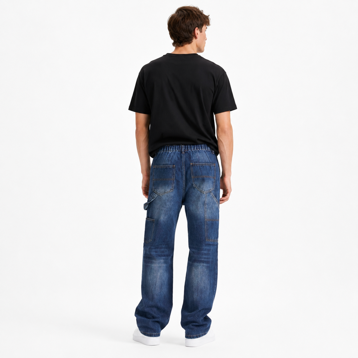 HME Men’s Classic Mid Wash Carpenter Jeans