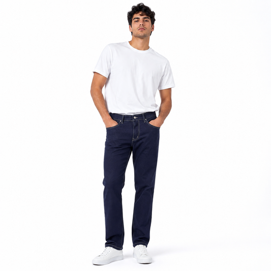 HME Men’s Indigo Straight-Leg Jeans