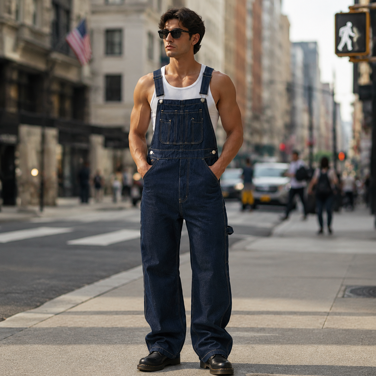 HME Men’s Indigo Denim Jumpsuit