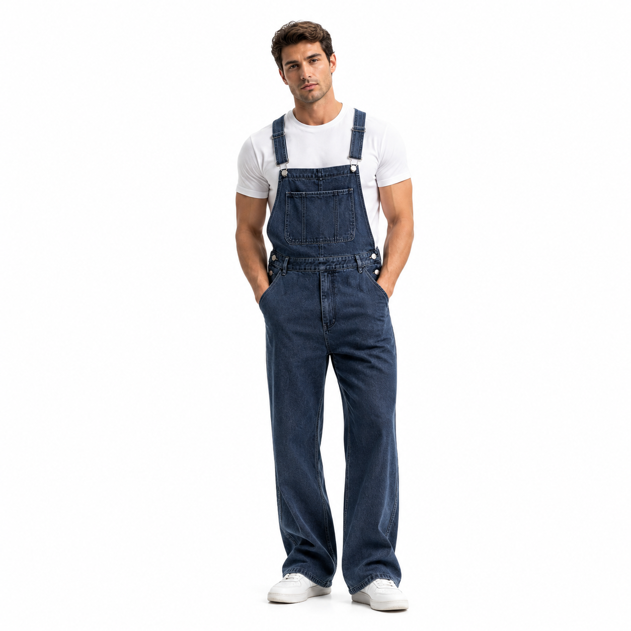 HME Men’s Dark Wash Denim Jumpsuit