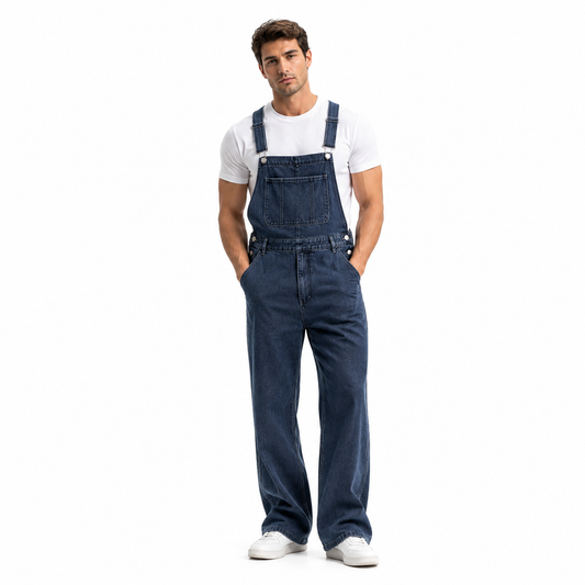HME Men’s Dark Wash Denim Jumpsuit