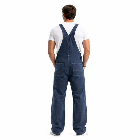 HME Men’s Dark Wash Denim Jumpsuit