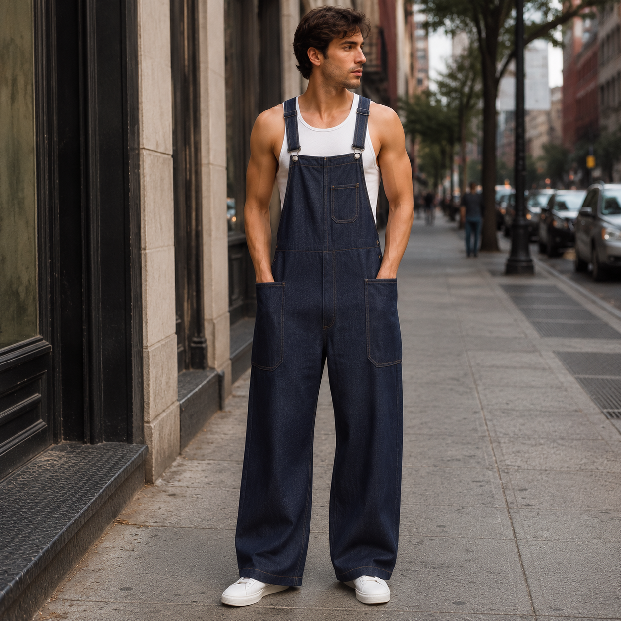 HME Men’s Premium Indigo Denim Jumpsuit