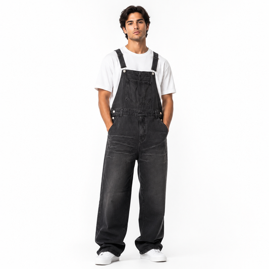 HME Men’s Classic Light Wash Denim Jumpsuit