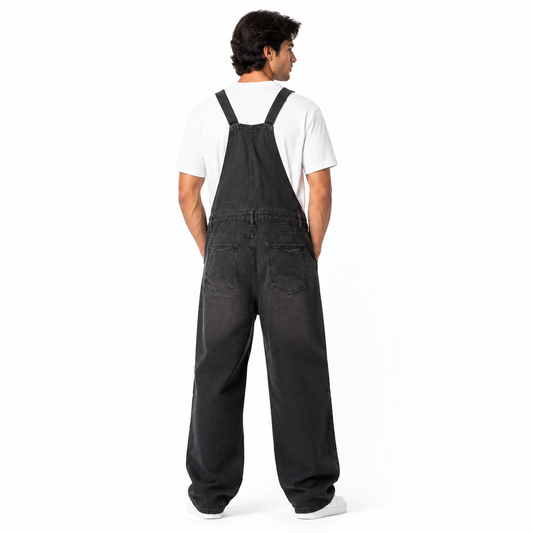 HME Men’s Classic Light Wash Denim Jumpsuit