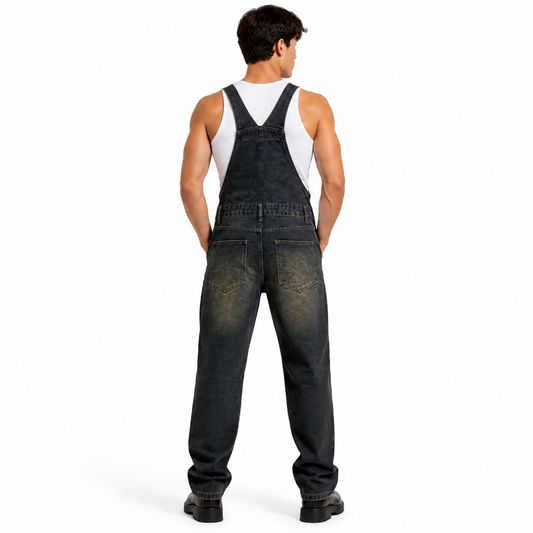 HME Men’s Grey Denim Jumpsuit