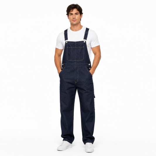 HME Men’s Classic Indigo Denim Jumpsuit