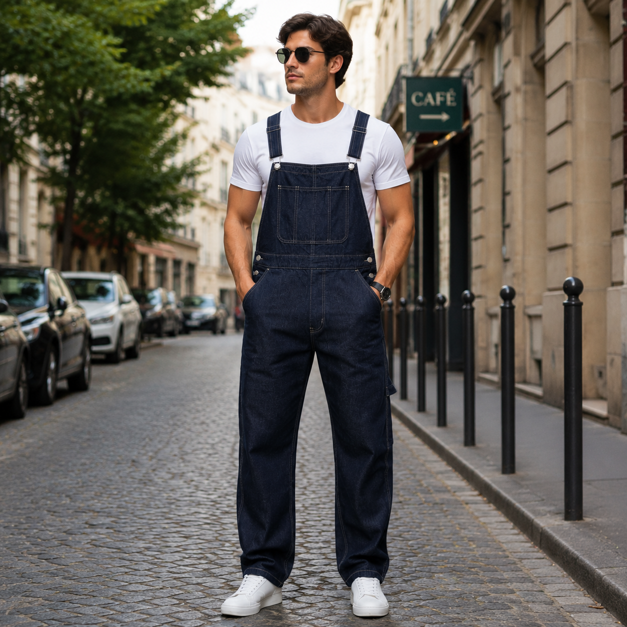 HME Men’s Classic Indigo Denim Jumpsuit