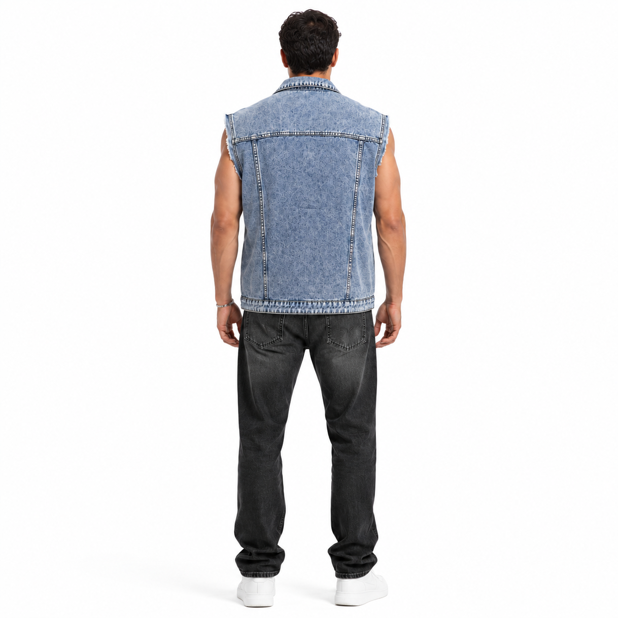 HME Men’s Premium Light Wash Denim Vest