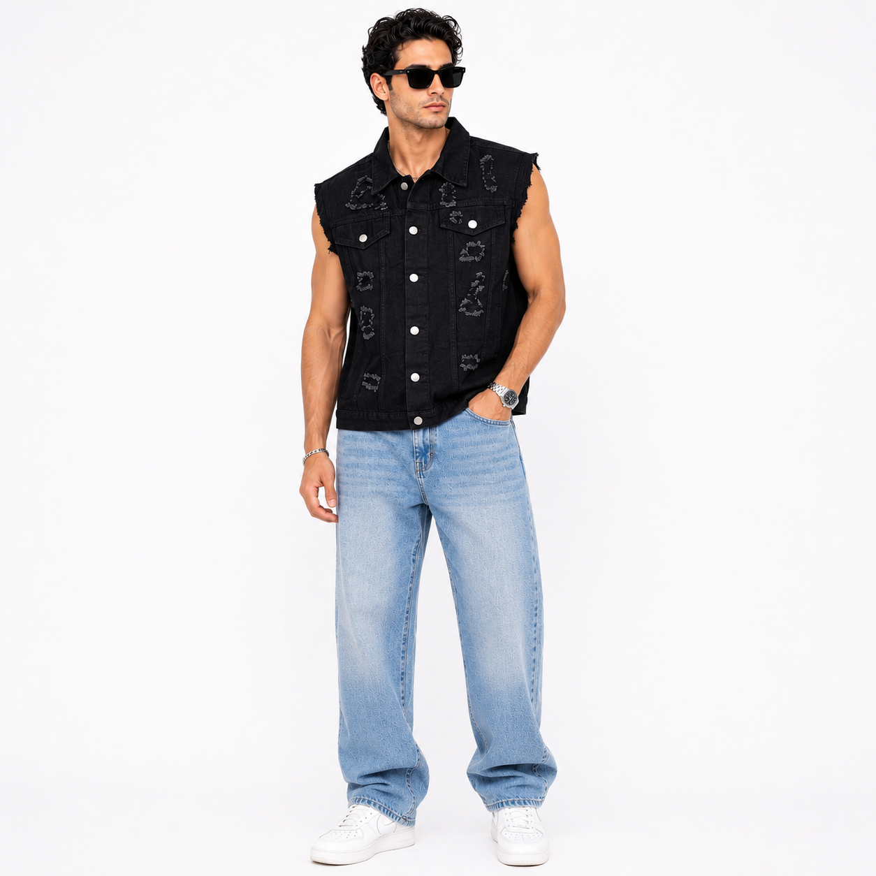 HME Men’s Indigo Denim Vest