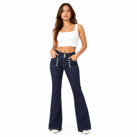 HME Women’s Classic Dark Wash High-Rise Jeans