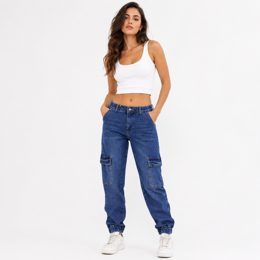 HME Women’s White High-Rise Jeans