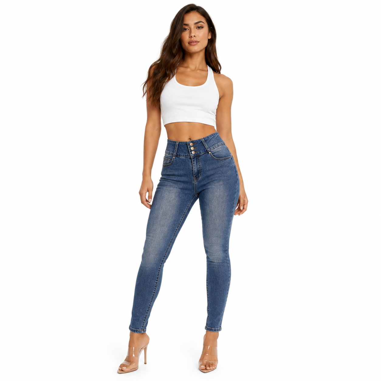 HME Women’s Aspen Light Wash High-Rise Jeans