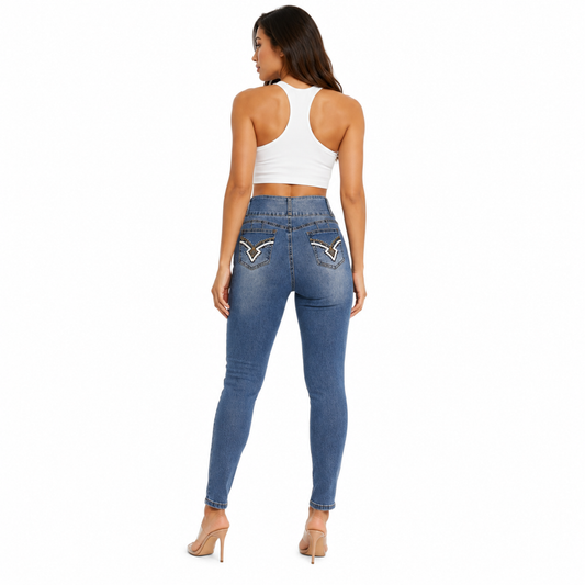 HME Women’s Aspen Light Wash High-Rise Jeans