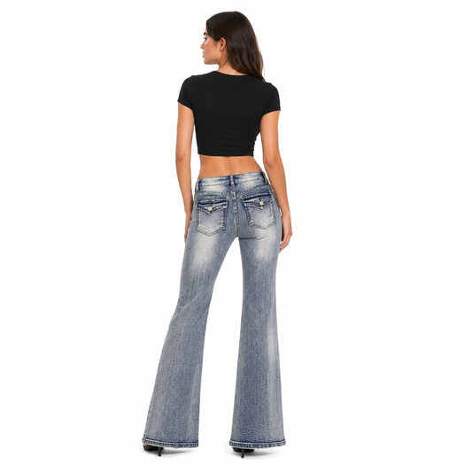HME Women’s Luxe Light Wash High-Rise Jeans