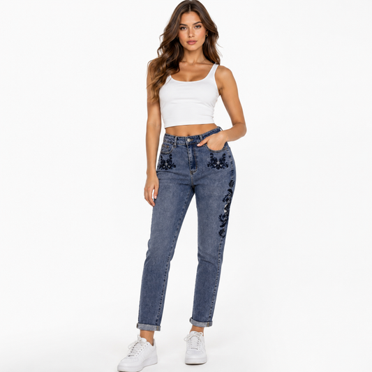 HME Women’s Everyday Mid Wash High-Rise Jeans