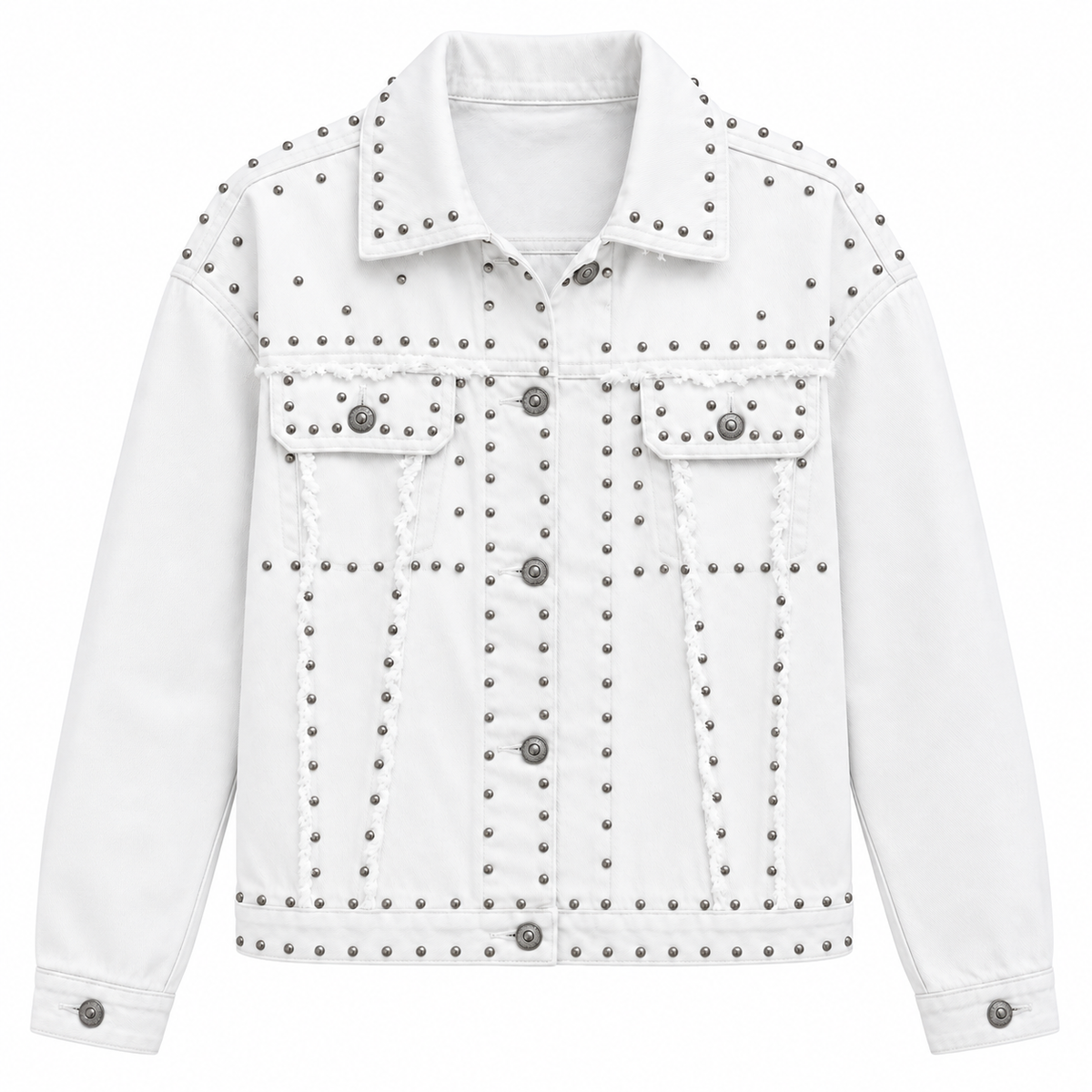 HME Women’s White Denim Jacket