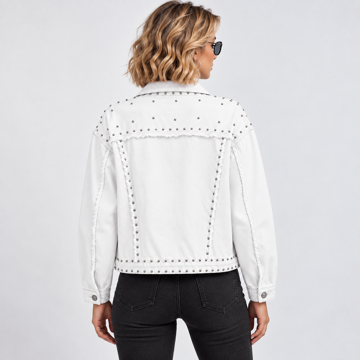 HME Women’s White Denim Jacket