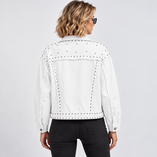 HME Women’s White Denim Jacket