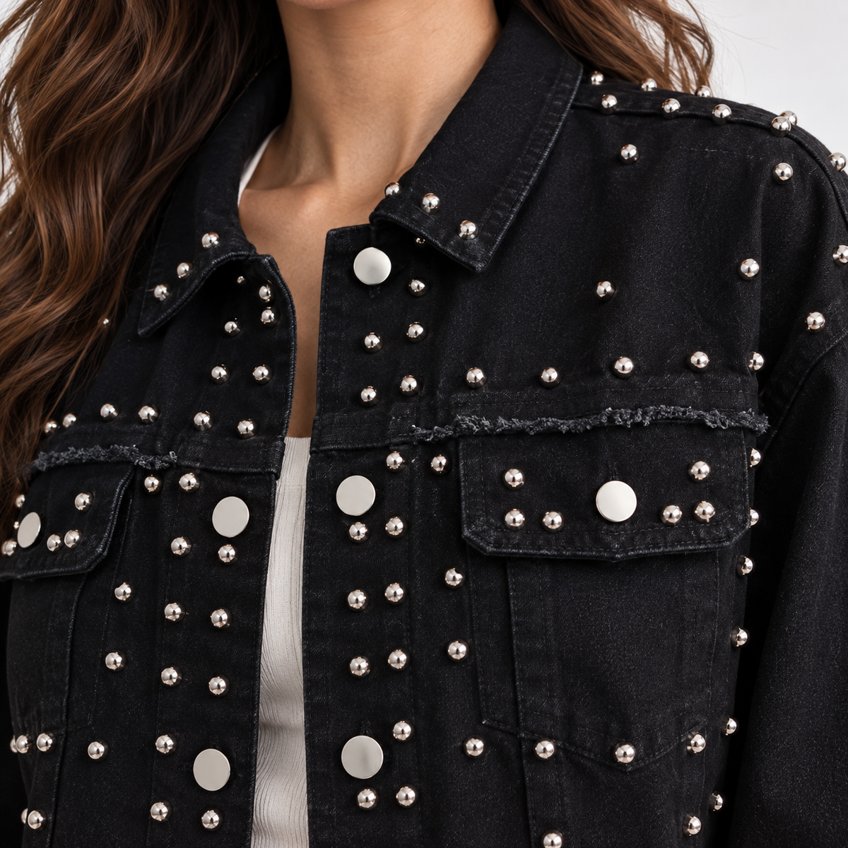 HME Women’s Black Denim Jacket