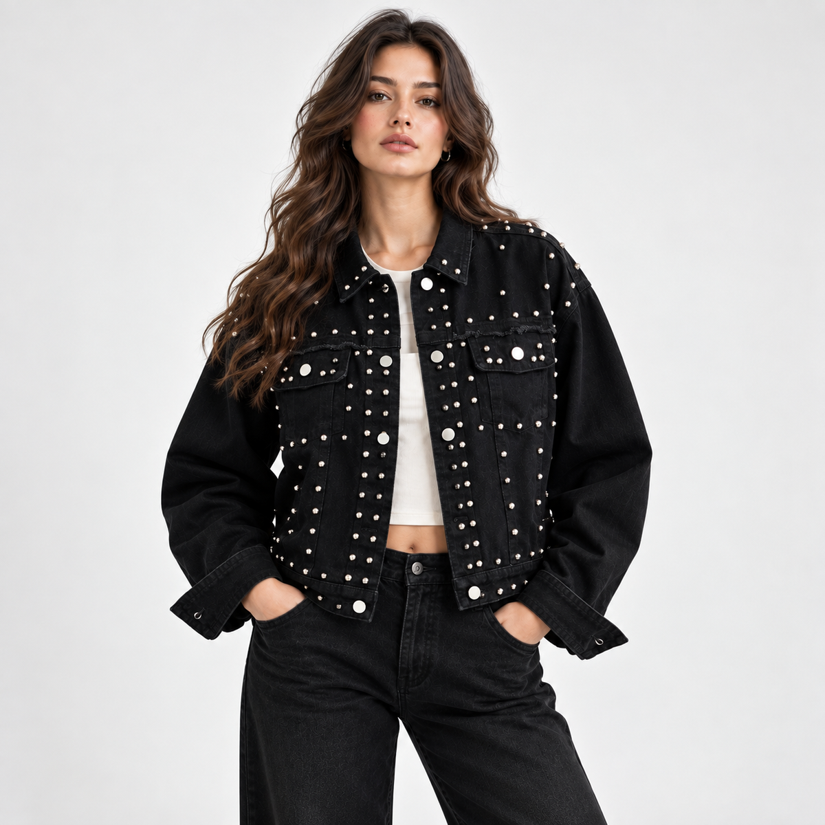 HME Women’s Black Denim Jacket