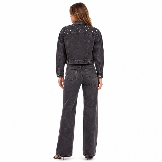 HME Women’s Classic Black Denim Jacket