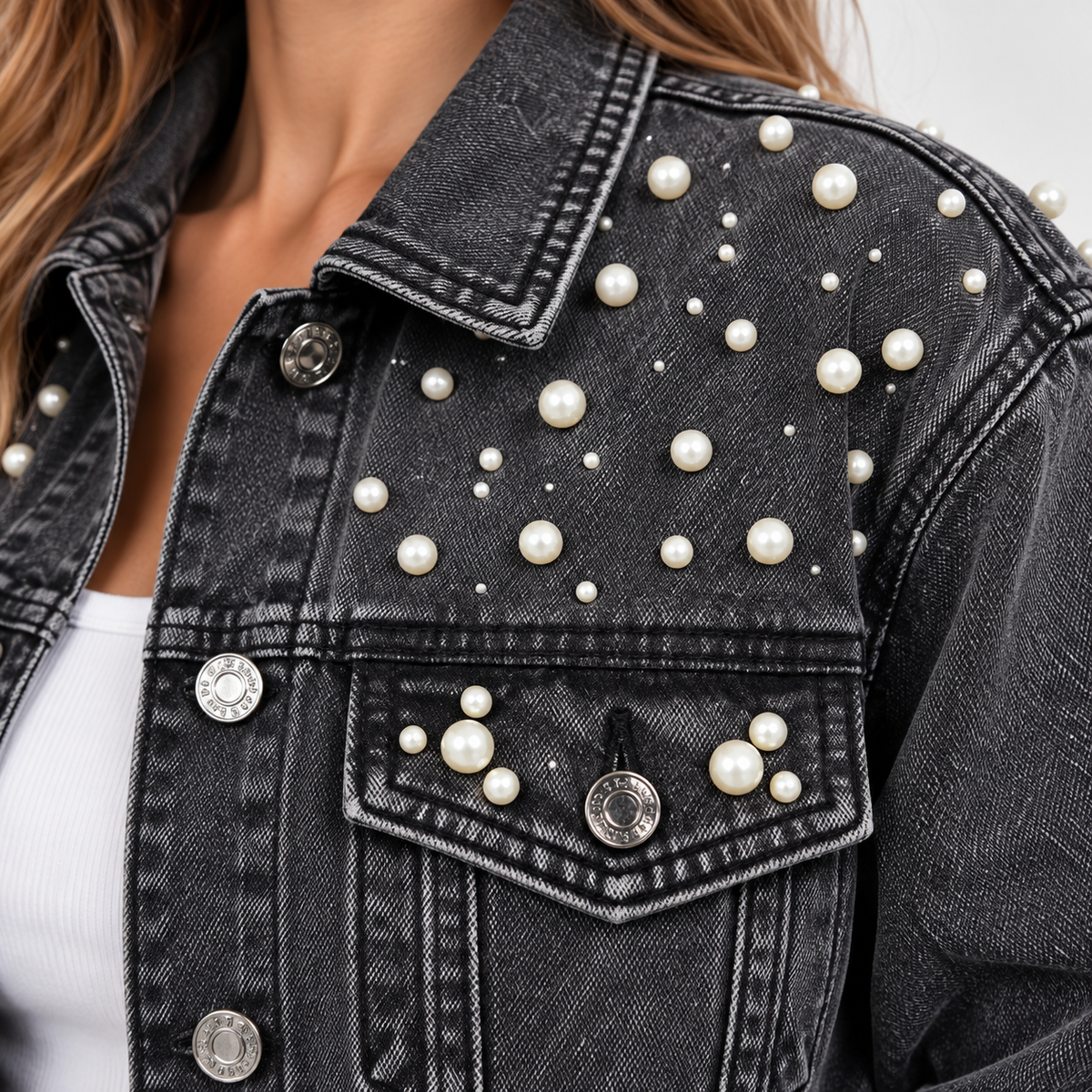 HME Women’s Classic Black Denim Jacket