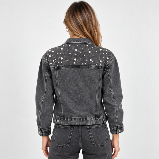 HME Women’s Classic Black Denim Jacket